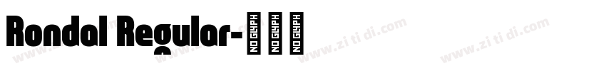 Rondal Regular字体转换